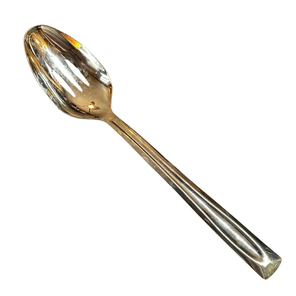 Oneida Flight Stainless Slotted Serving Spoon Silverware‎ Flatware Lincoln